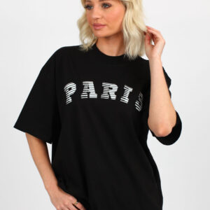 220GSM Oversize T-Shirt In Paris Print