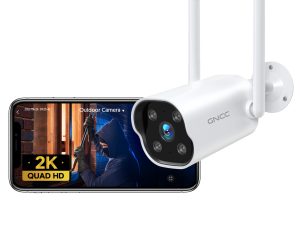 GNCC 2K Security Camera Outdoor with Detection Alarm, 2.4G WiFi, Motion Detection, Night Vision.
