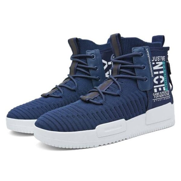 Fushiton Mens High Top Trainers Fashion Sneakers