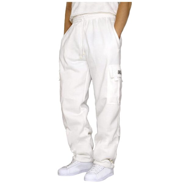 Halfword Mens Loose Fleece Cargo Trousers