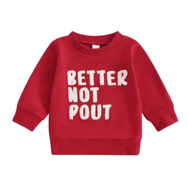 Xeadoffubio Toddler Newborn Baby Santa Crewneck Sweatshirt