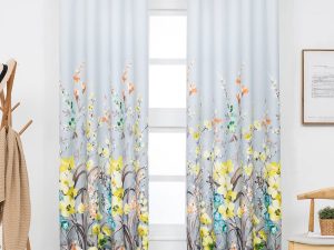 Kotile Yellow Pattern Curtains