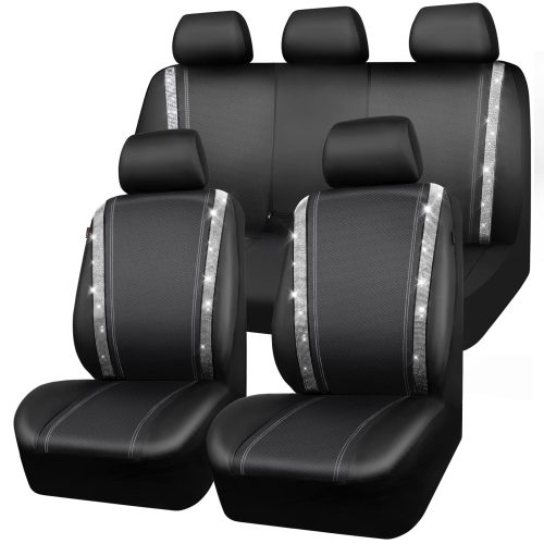 CAR PASS Bling Car Seat Covers Full Set