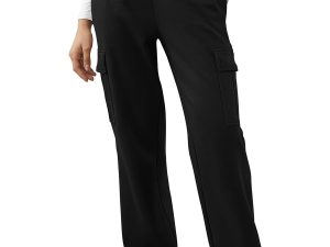 REORIA Women's Trendy Fashion Wide Leg CAGO Sweatpants