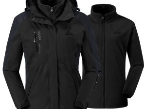 Donhobo Womens 3 In 1 Jackets Fleece Ski Jacket