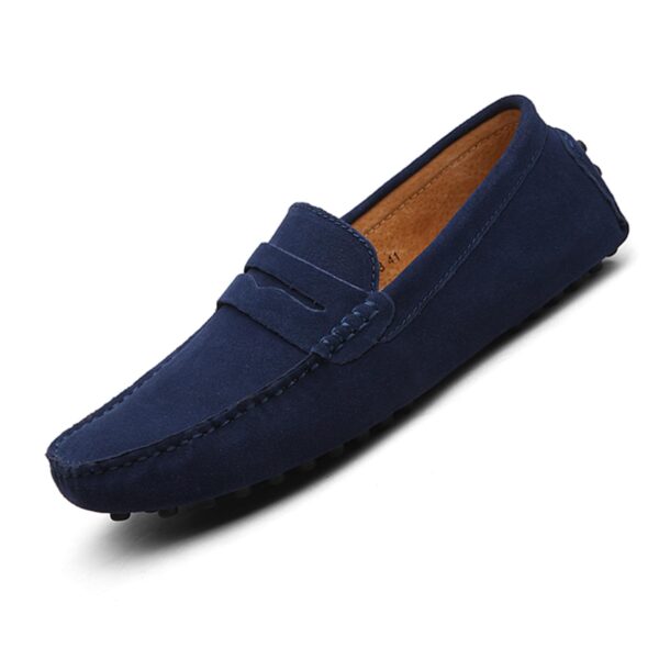 PPXID Men's Penny Suede Loafers Slip-On