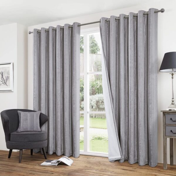 Always4u Thermal Energy Efficient Thick Velvet Chenille Curtains