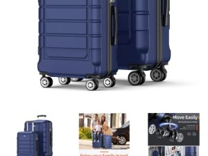 SHOWKOO 2 piece Travel Suitcase