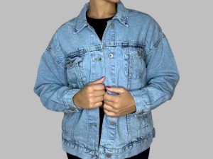 Thick Denim Relaxed Fit Button Jacket