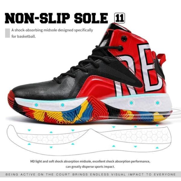 Unisex Basketball Trainers - Multicolor - Image 4