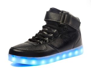 Voovix LED Light up Shoes Flashing Trainers High-top Charging Sneakers for Kids