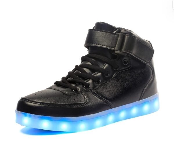 Voovix LED Light up Shoes Flashing Trainers High-top Charging Sneakers for Kids