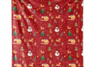 HSHRYY Get Ready for a Merry and Bright Christmas with a Santa Claus-Themed Blanket