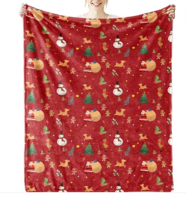 HSHRYY Get Ready for a Merry and Bright Christmas with a Santa Claus-Themed Blanket