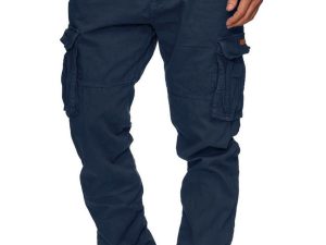 AlvaQ Cargo Work Trousers Mens Cotton Casual Work Pants For Men Outdoor P