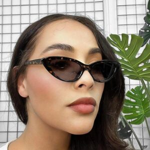 Cat Eye Plastic Frame Sunglasses