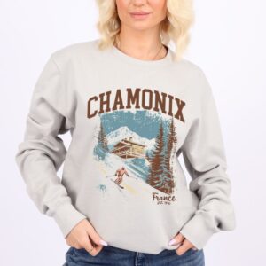 Chamonix France Ski Haven Printed Sweatshirts (Custom Packs)