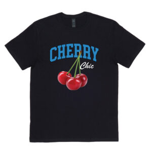 Cherry Chic Printed T-Shirt (Custom Packs)