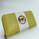 Contrast Colour Block Zip Around Medium Wallet