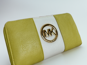 Contrast Colour Block Zip Around Medium Wallet