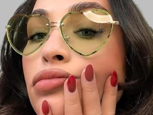 Heart Shaped Metal Frame Sunglasses