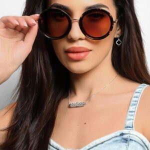 Large Round Retro Sunglasses