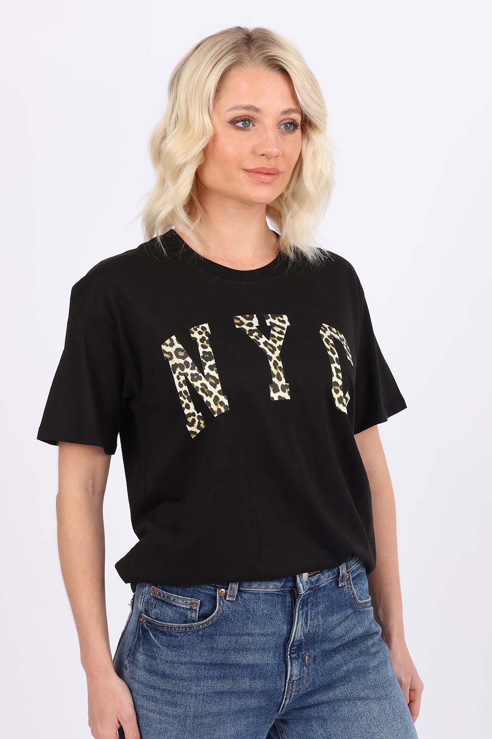 Leopard NYC Printed T-Shirt (Custom Packs)