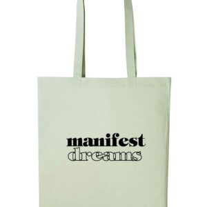 Manifest Dreams Printed Cotton long handle Canvas Bag (Custom Packs)