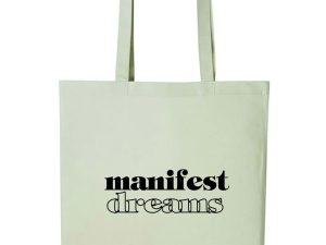 Manifest Dreams Printed Cotton long handle Canvas Bag (Custom Packs)