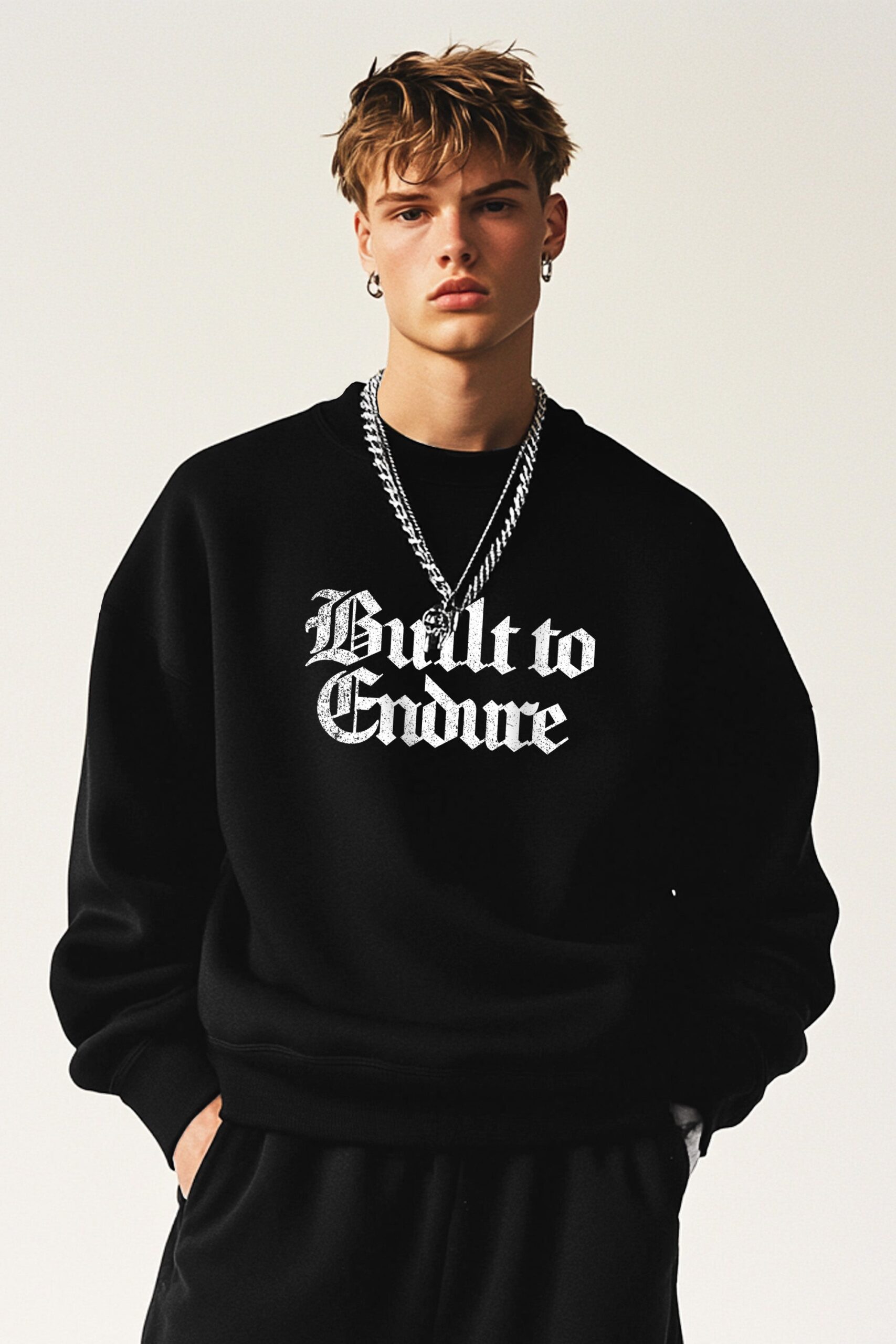 Mens Built To Endure Printed Sweatshirt (Custom Packs)