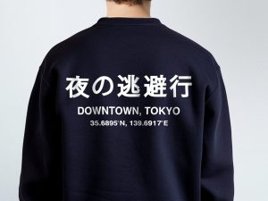 Mens Downtown Tokyo Printed Sweatshirts (Custom Packs)