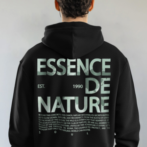 Mens Essence De Nature Printed Oversized Hoodie (Custom Packs)