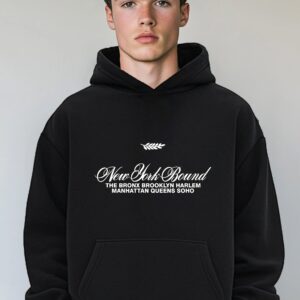 Mens New York Bound Printed Oversized Hoodie (Custom Packs)