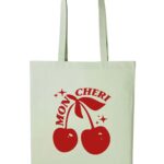 Mon Cheri Printed Cotton long handle Canvas Bag (Custom Packs)