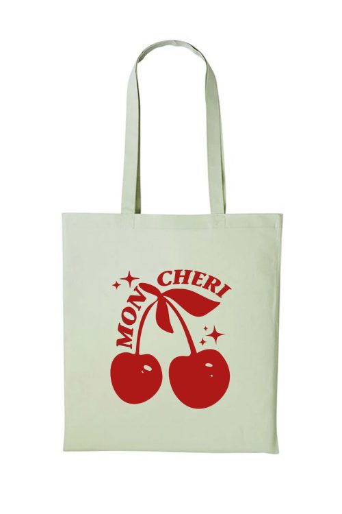 Mon Cheri Printed Cotton long handle Canvas Bag (Custom Packs)
