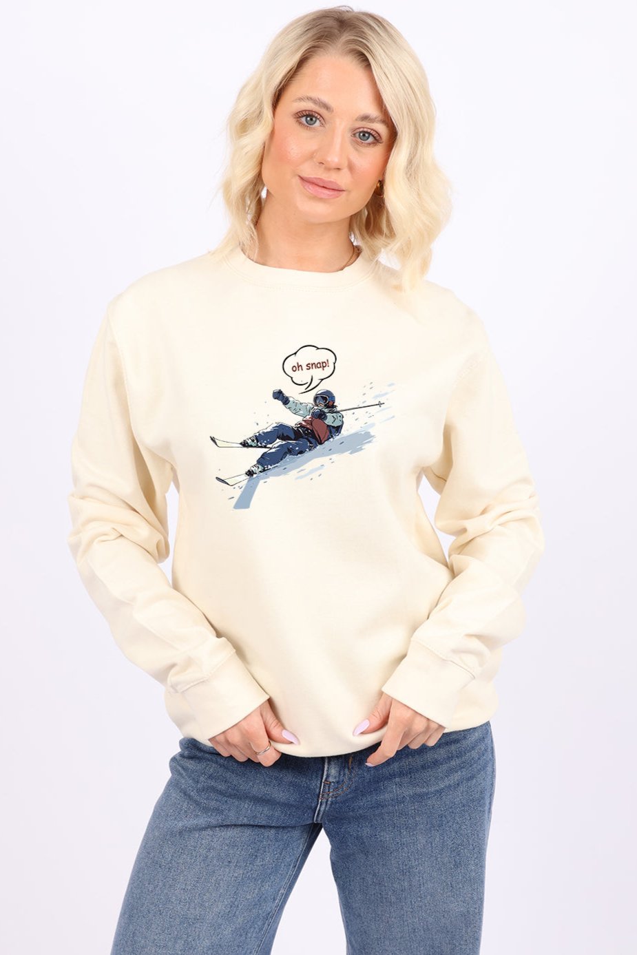 Oh Snap Ski Fun Printed Sweatshirts (Custom Packs)