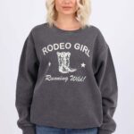 Overdye Sweatshirt In Rodeo Girl Print