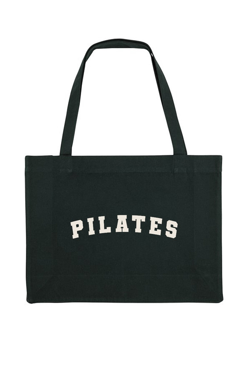 Pilates Printed Woven Shopping Tote Bag (Custom Packs)