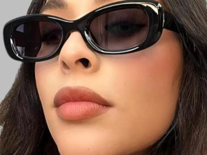 Squared Off Oval Sunglasses