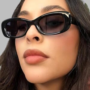 Squared Off Oval Sunglasses