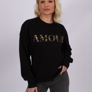 Sweatshirt in Amour Leopard Print