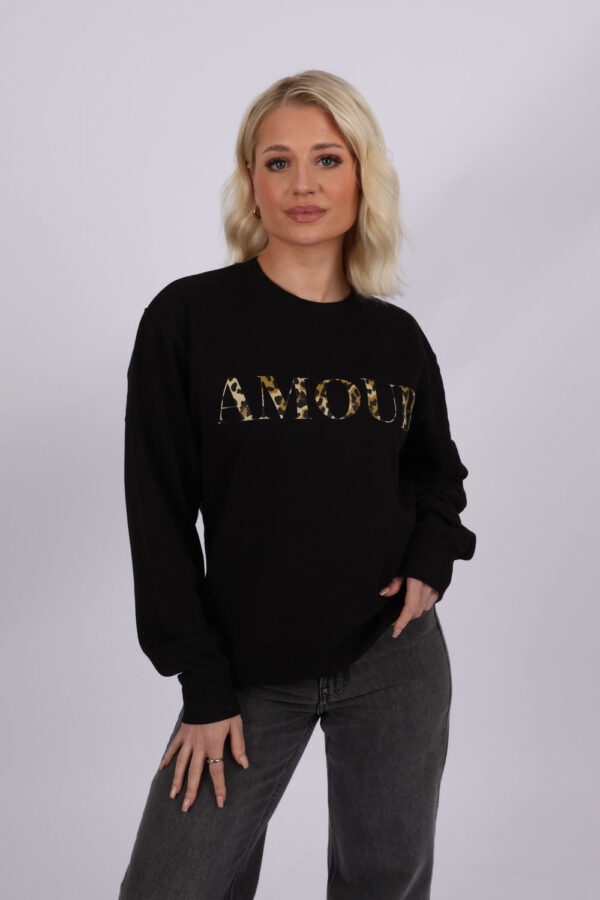 Sweatshirt in Amour Leopard Print