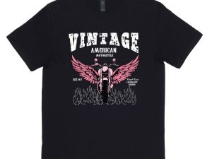 Vintage Motorcycle T-Shirt (Custom Packs)