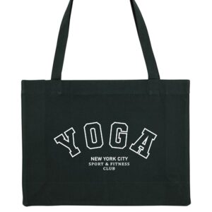 Yoga Printed Woven Shopping Tote Bag (Custom Packs)