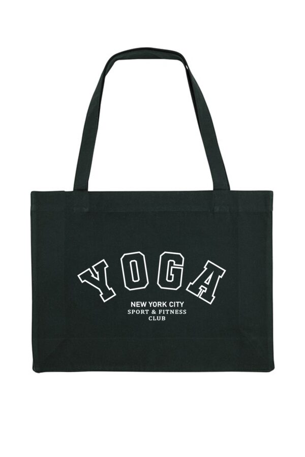 Yoga Printed Woven Shopping Tote Bag (Custom Packs)