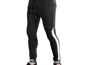 ZENWILL Mens Tapered Gym Joggers Bottoms, Tracksuit Jogging Running Trous