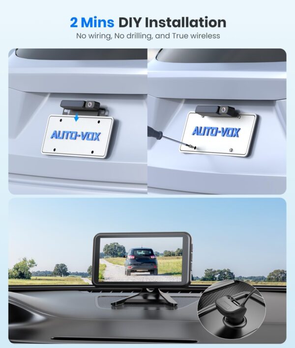 AUTO-VOX Solar Wireless Reversing Camera - Image 3