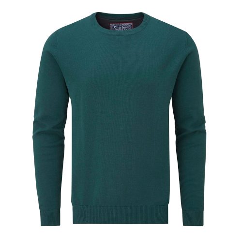 Charles Wilson Men's Fine Knit Cotton Crew Neck Jumper