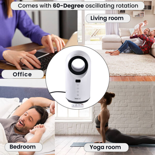 Homesmart 2 in 1 Heater and Fan with Remote Control - Image 6