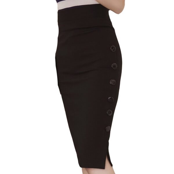 TEERFU Women's High Wiast Knee Length pencil Skirt